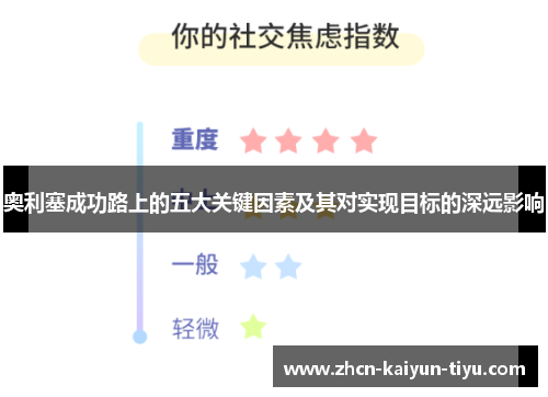 奥利塞成功路上的五大关键因素及其对实现目标的深远影响